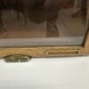 Vintage Schubladenschrank mit Glastüren aus Holz
