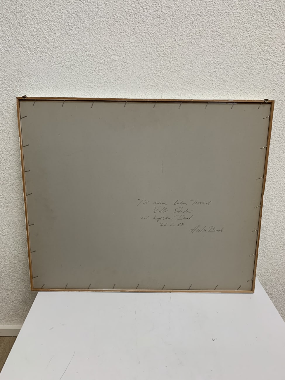 Vintage Aquarell Landschaft Anto Buob 1987 im Rahmen