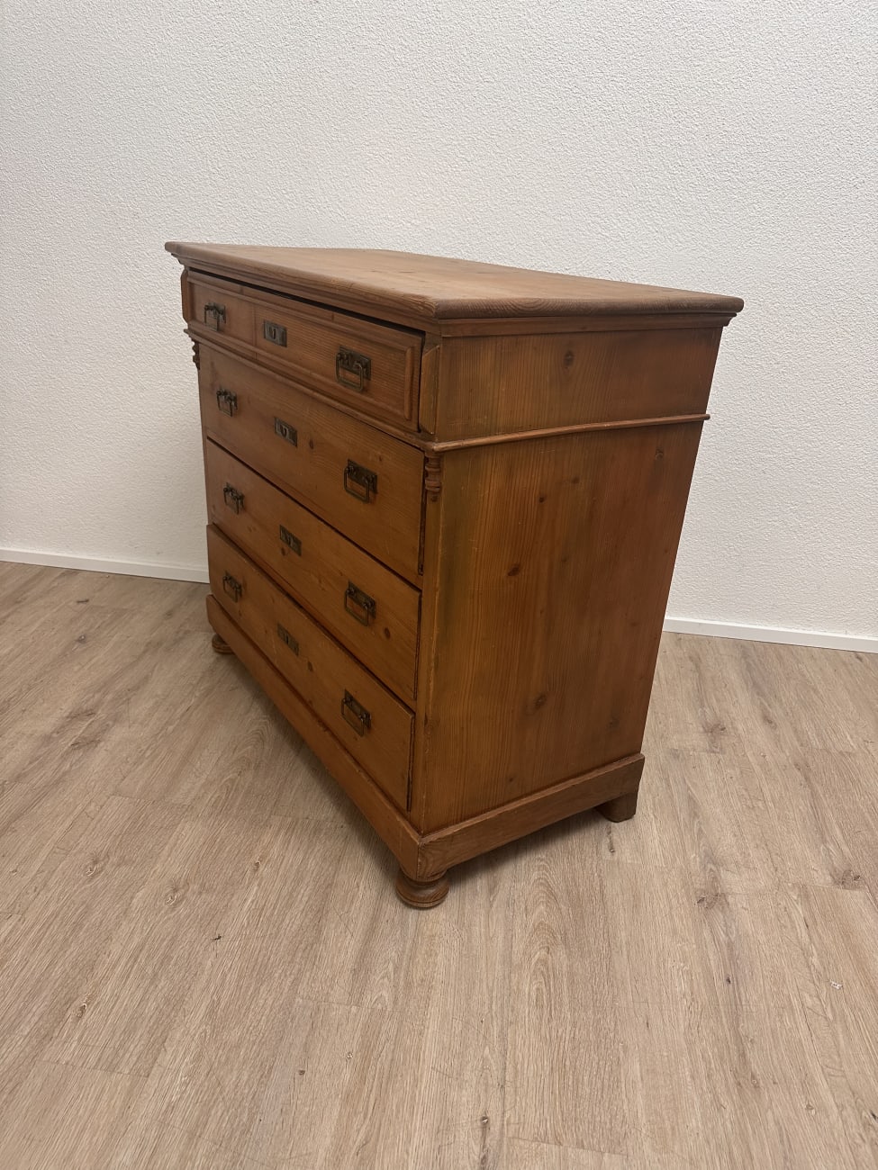 Vintage Kommode aus Holz mit 4 Schubladen von 1972
