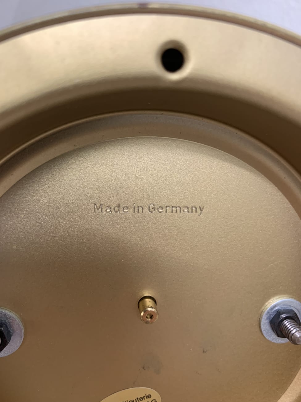 Vintage Haller Tischuhr mit Glashaube aus Deutschland