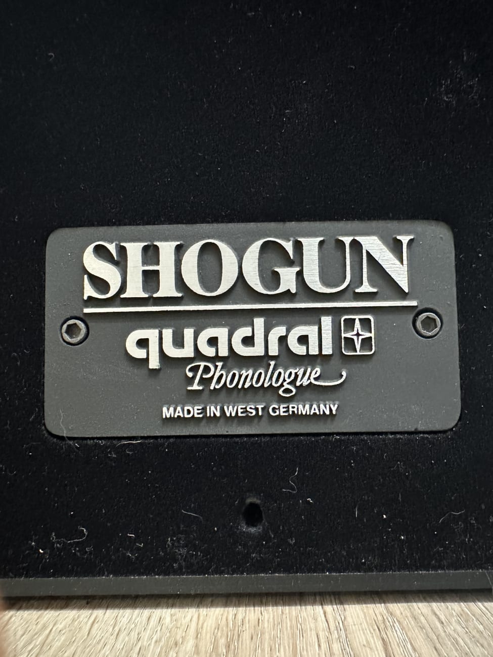Vintage Regallautsprecher SHOGUN quadrial Phonologue Holzoptik